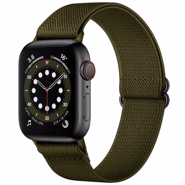 Apple Watch Mesh Bands - Dark Green Nylon 42mm/44mm/45mm Face