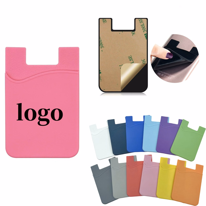 Silicone Adhesive Phone Card Holder
