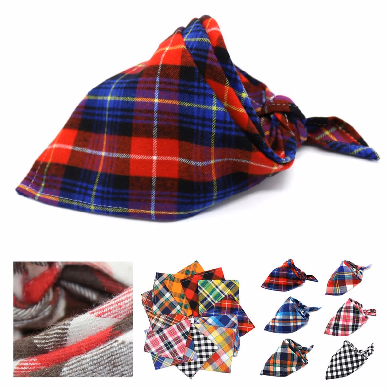 Cotton Dog Bandana for Daily Outdoor Wear