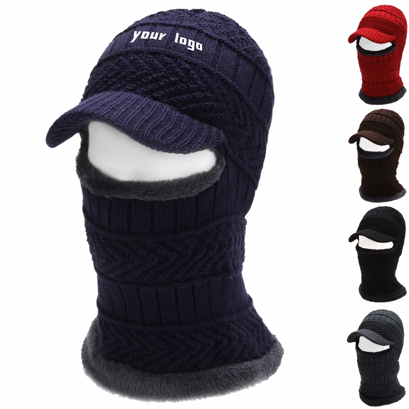 Winter Knitted Balaclava Beanie Hat