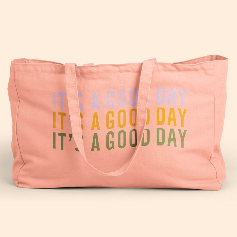 BABS OVERSIZED TOTE - COLORED CANVAS
