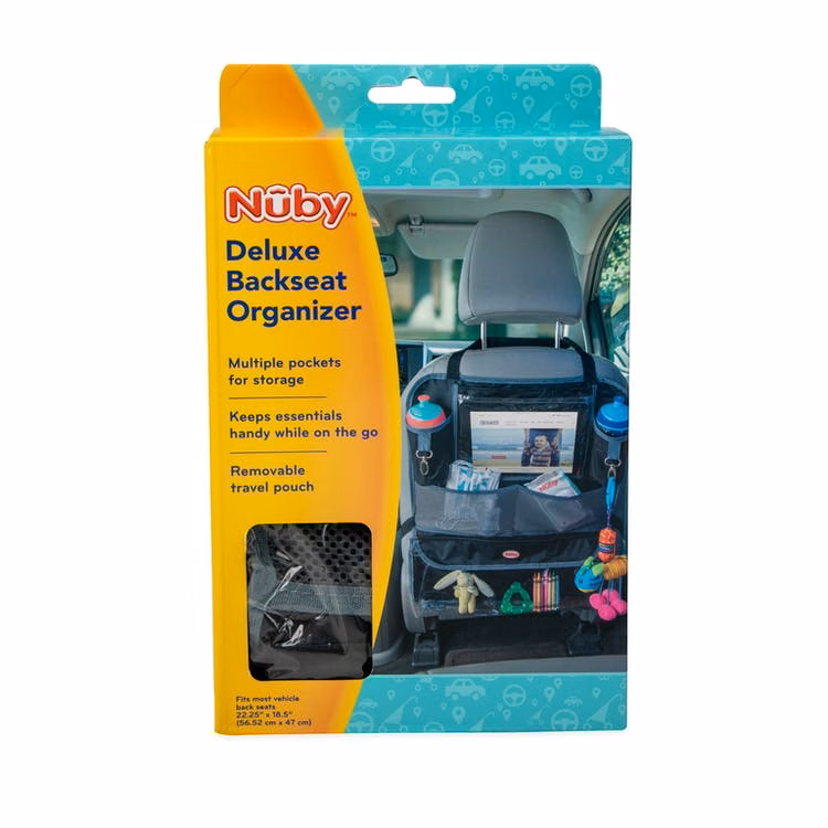 Nuby Deluxe Backseat Organizers - Black