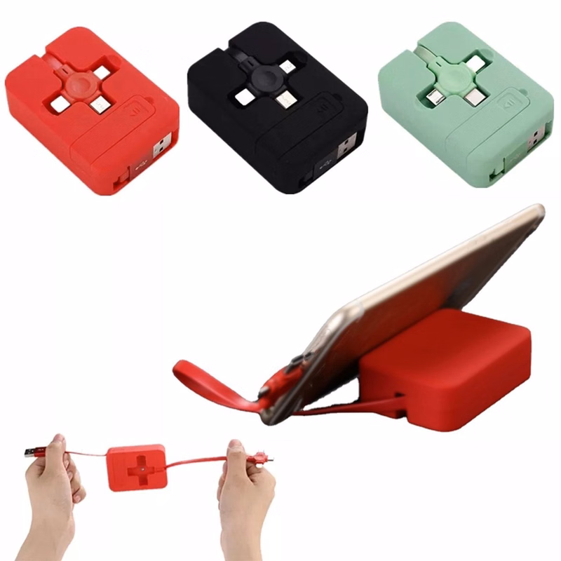 3 In 1 Charging Cable Roll MOQ 30PCS