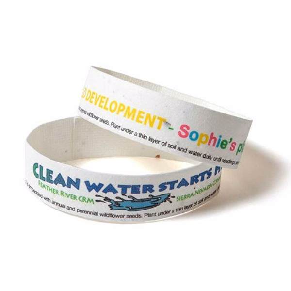 Seed Paper Wristband