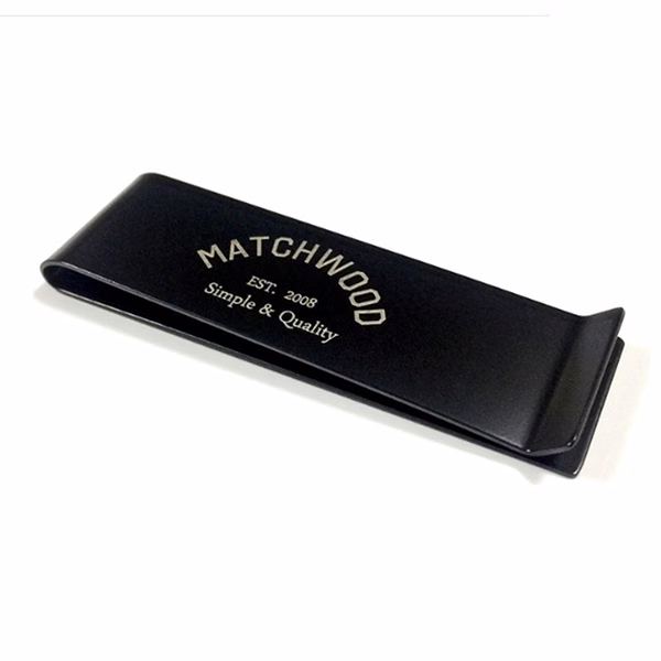 Portable Business Matte Black Money Clip