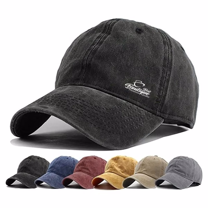 Unisex Vintage Washed Distressed Adjustable Baseball Cap