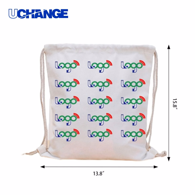 Full Print Canvas Drawstring Backpack