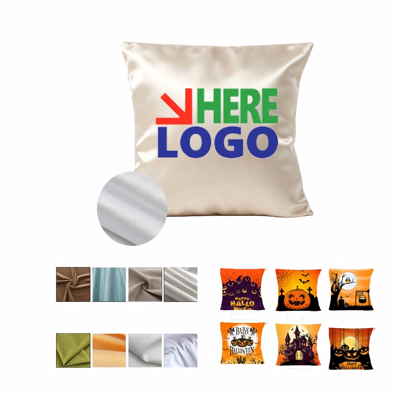 Custom Lustrous Satin Pillow