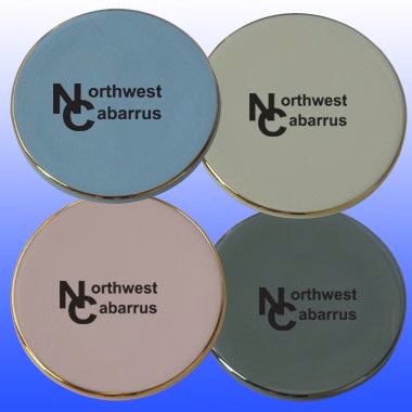 4 PCS CERAMIC COASTER SET