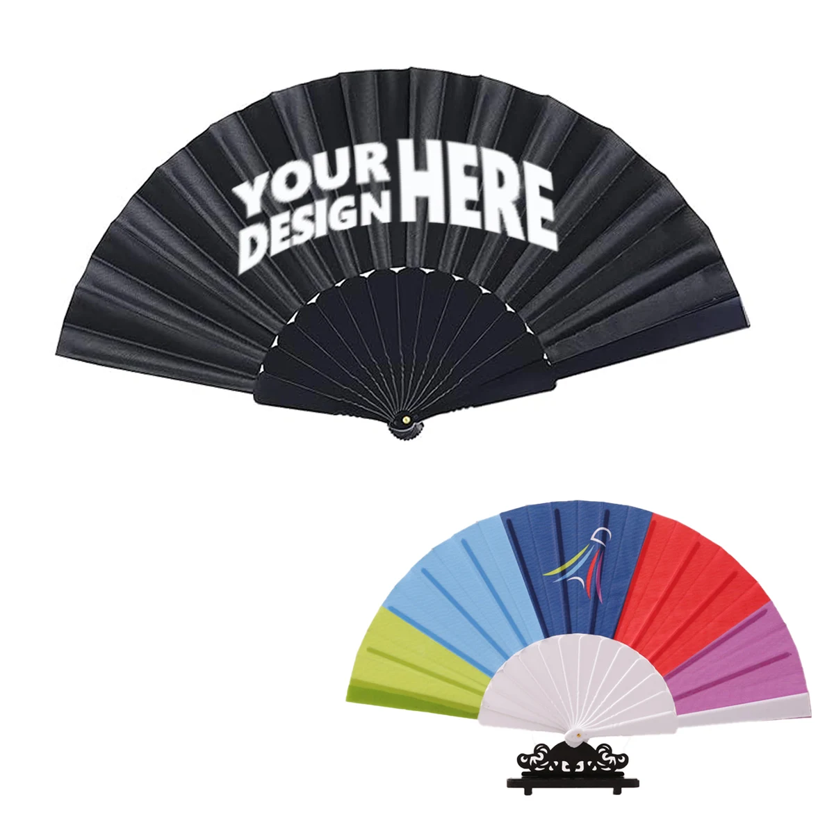 Personalized Full-Color Folding Fan 1