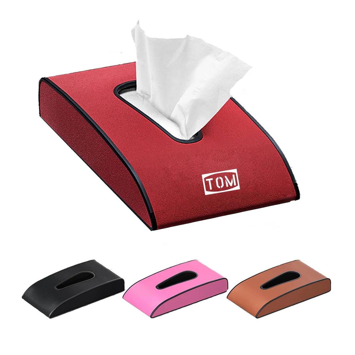 Multi Functional Armrest Backrest Suede Car Tissue Box 1