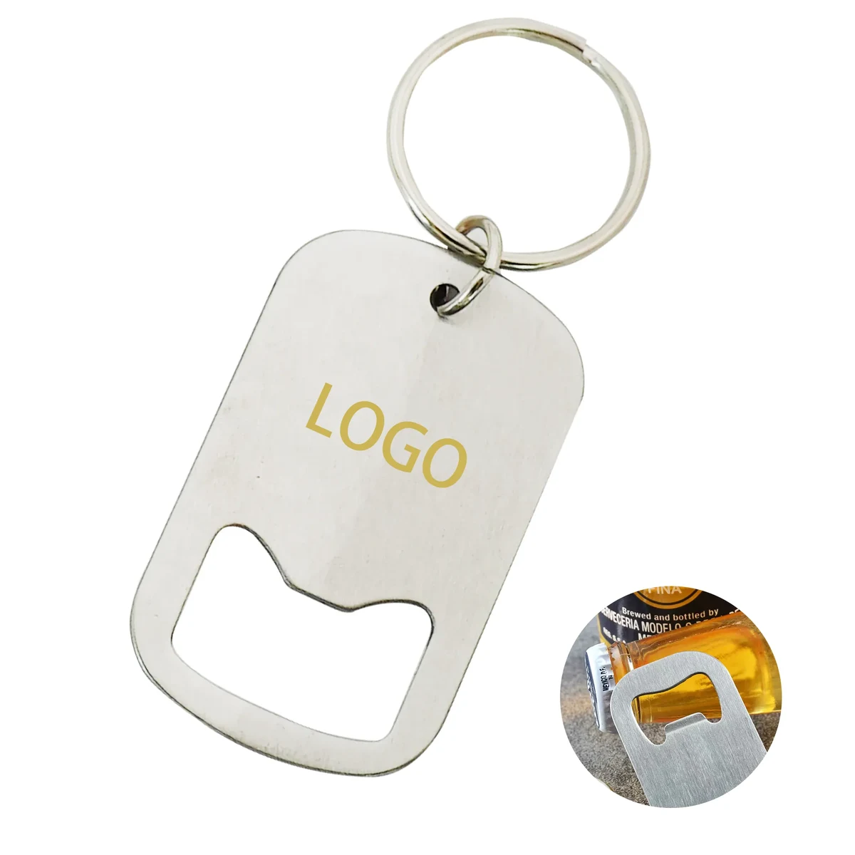 MOQ 50 Stainless Steel Multifunctional Bottle Opener Keychai 1