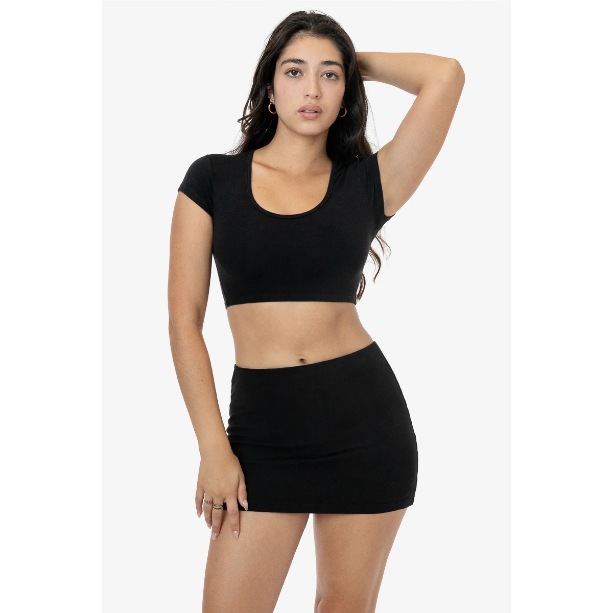 GARMENT DYE MICRO CROP TEE 1