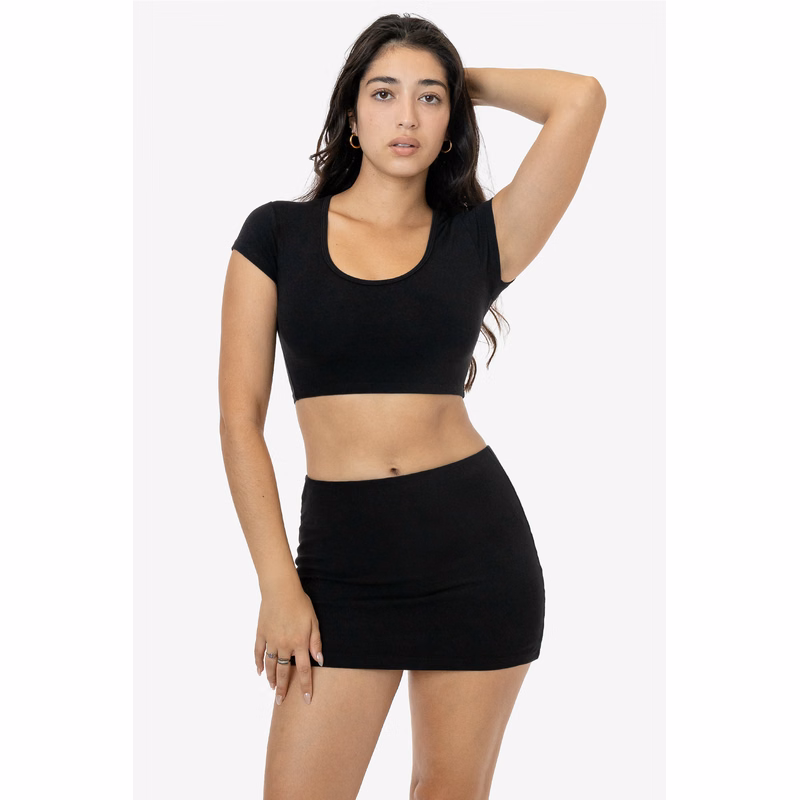 GARMENT DYE MICRO CROP TEE