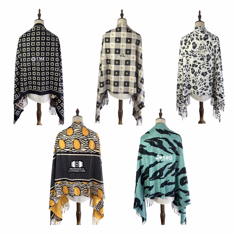 Double-Side Custom Imitation Cashmere Scarf