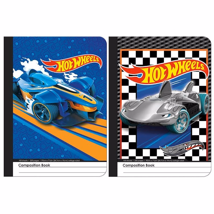 Hot Wheels Composition Notebooks - Assorted