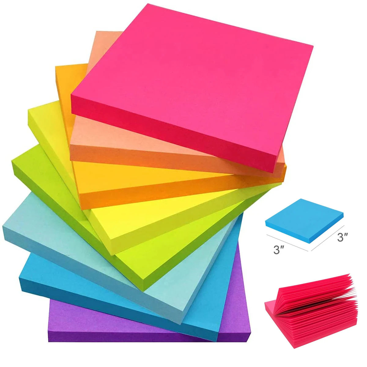 8 Pack 3x3 Inches Sticky Notes 1