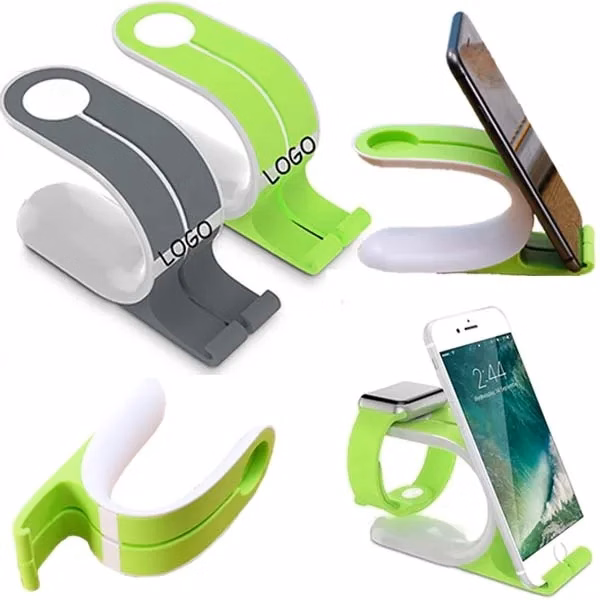 2 in 1 Silicone Phone Stand Holder For Smart Watch
