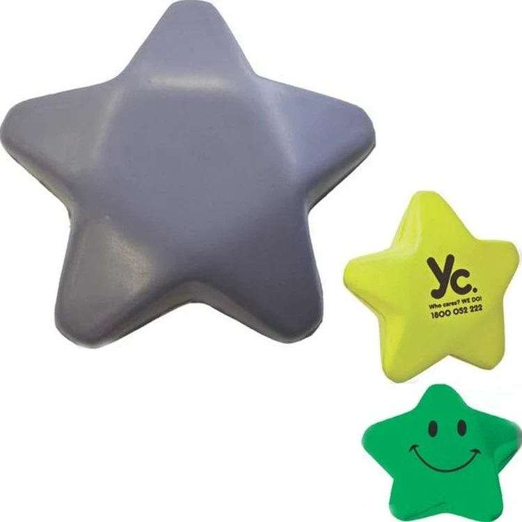 Polyurethane Stress Reliever (Star w/ Face) 1