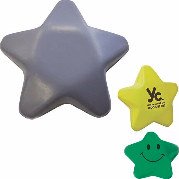 Polyurethane Stress Reliever (Star w/ Face)