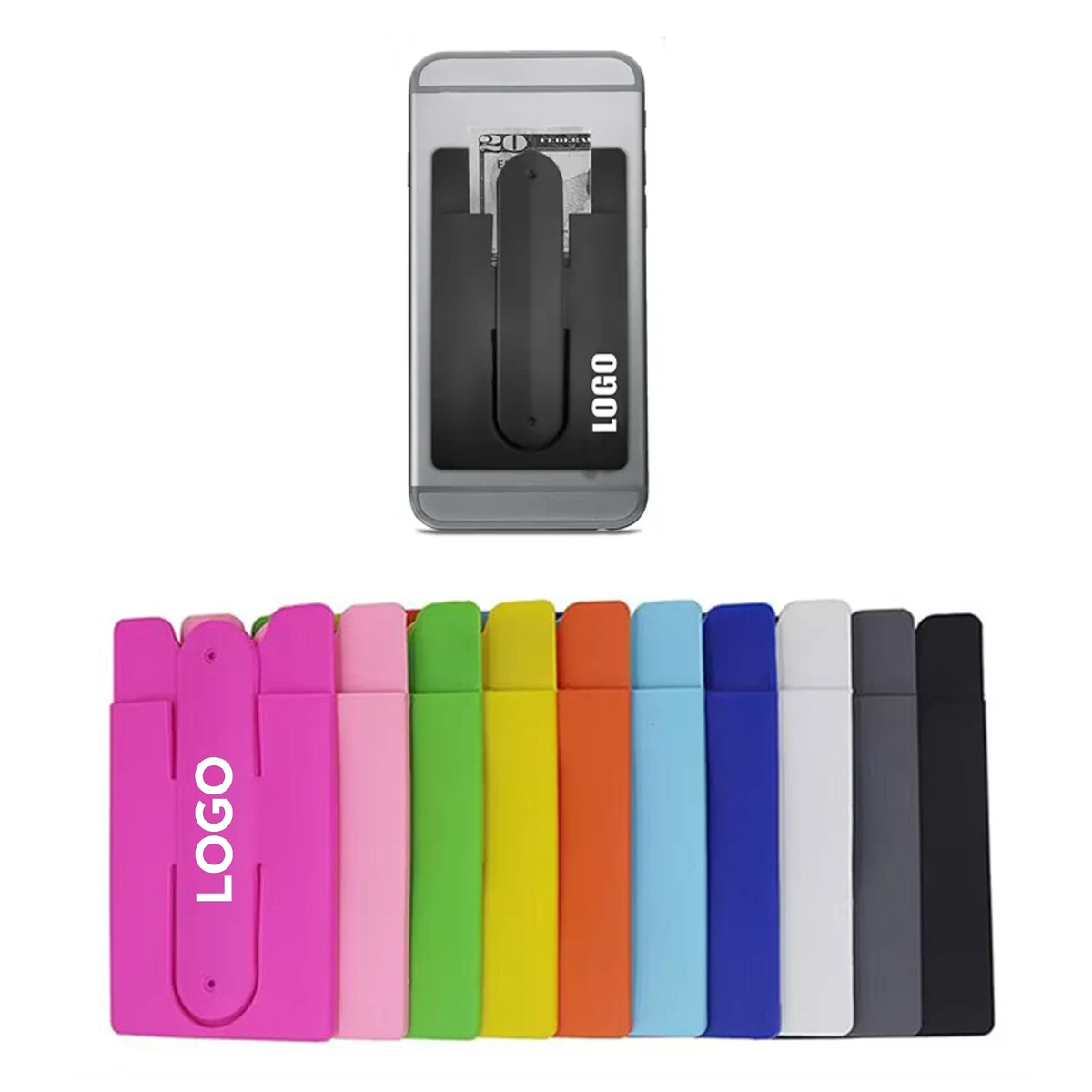2-in-1 Silicone Phone Holder And Card Holder 1