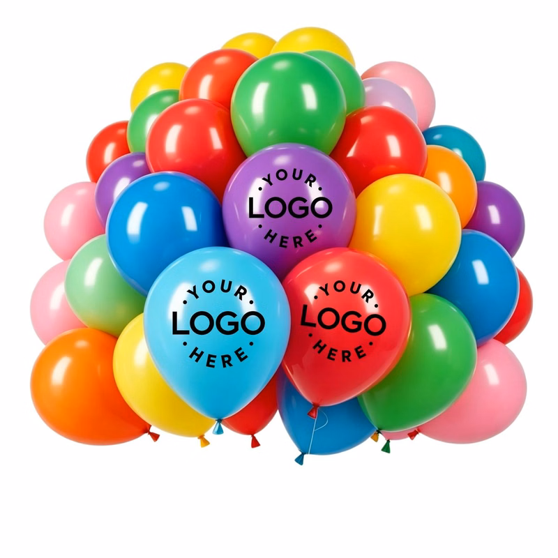 Rainbow Thick Latex Party Balloons