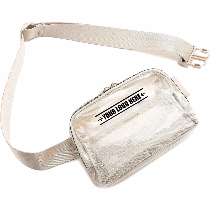 Stadium Approved Adjustable Strap Clear Belt Bag