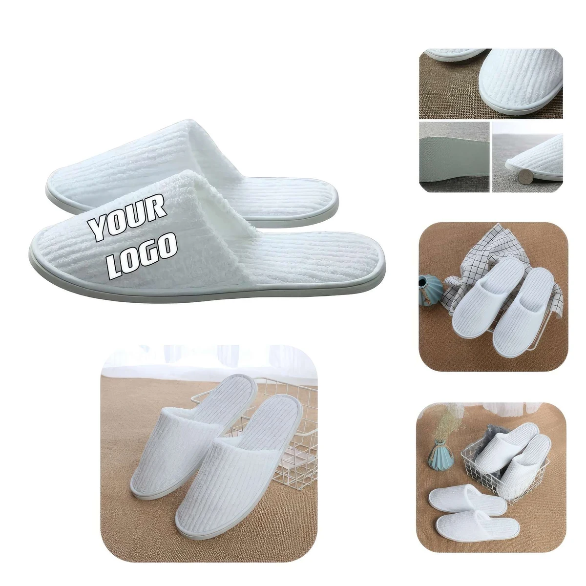 Disposable Non-slip Spa Slippers Thickened 1