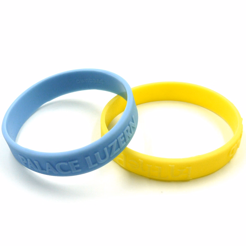 Embossed Silicone Bracelets: 12mm