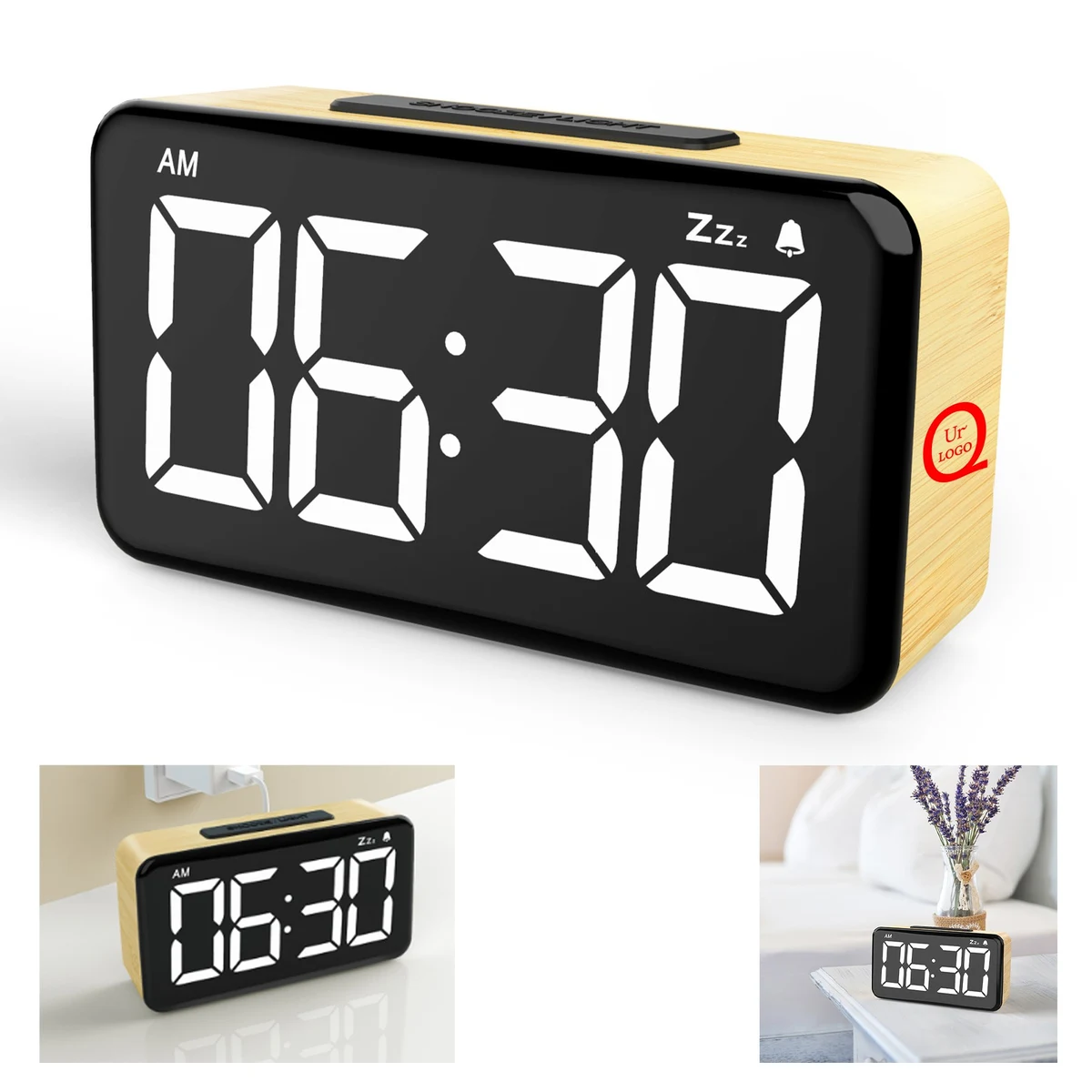 Led Alarm Clock With Snooze Function 1