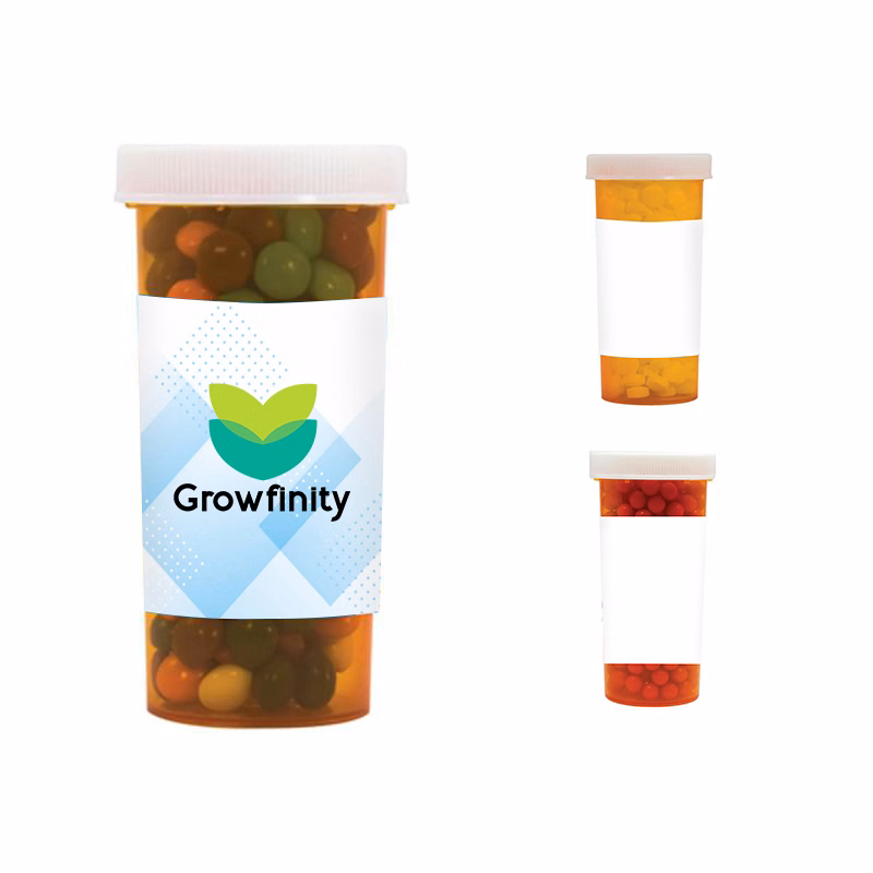 Pill Bottle (Large) - Chocolate Littles, Sugar-Free Mints
