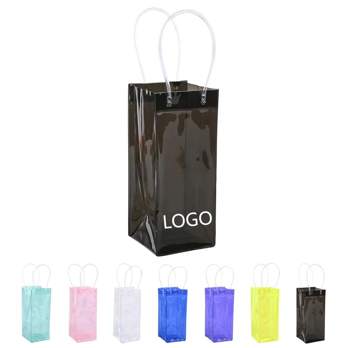 Pvc Transparent Wine Bottles Gift Bag 1