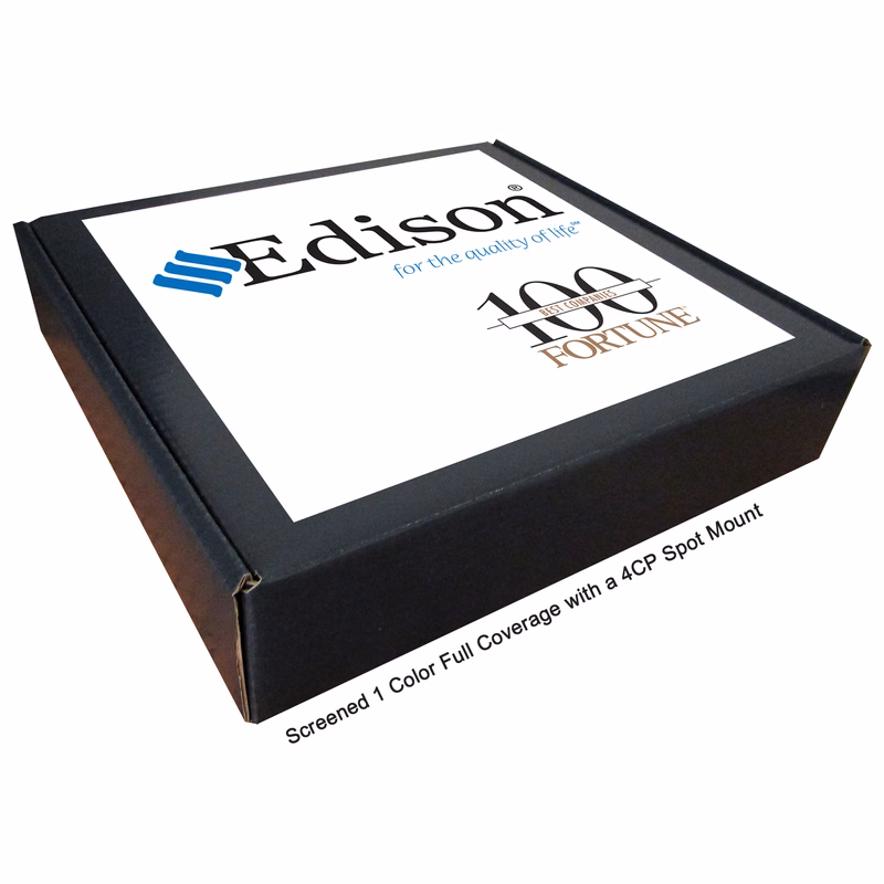 13" X 13" X 3" - B-Flute Outside Tuck Box