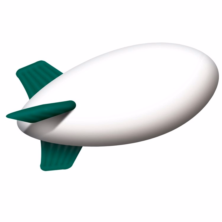 Helium Inflated Blimp, Full-Digital Imprint -16'L x 06'Dia