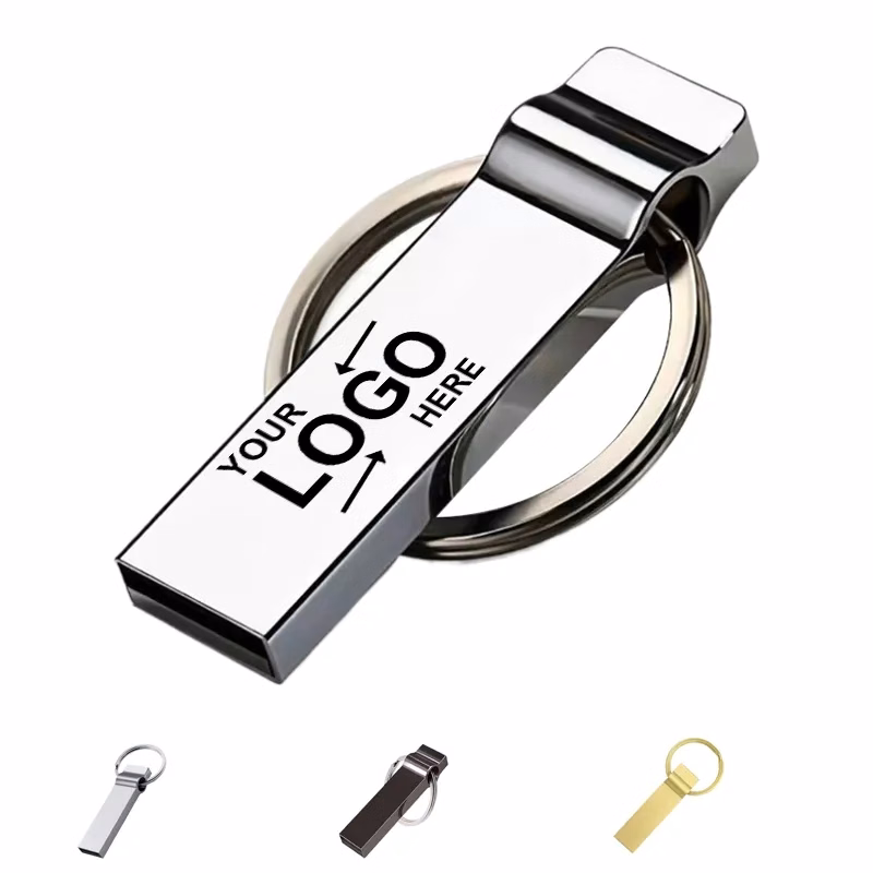 128Gb Metal Usb Flash Drives With Key Ring