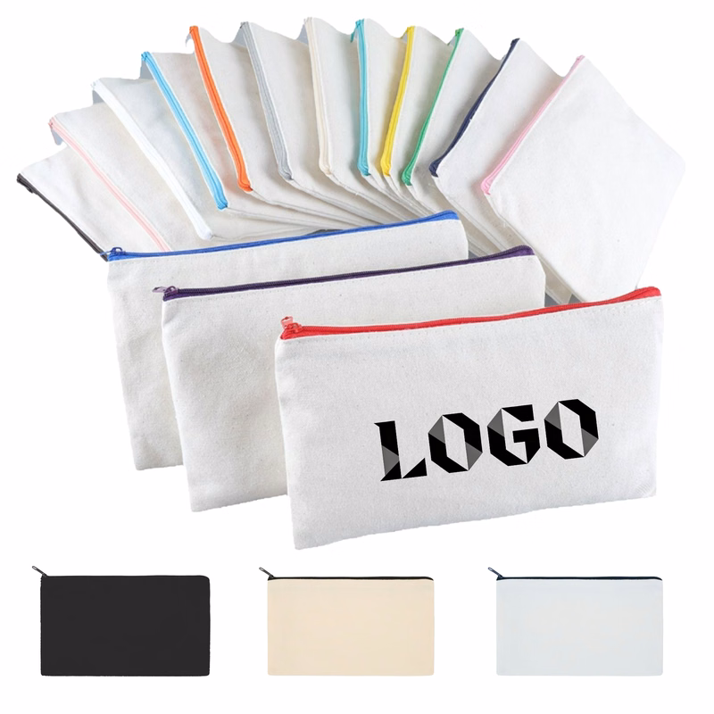 Zipper Canvas Pen Pouch