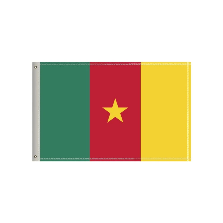 National Flag, Cameroon, Single-Sided - 36"W x 24"H 1
