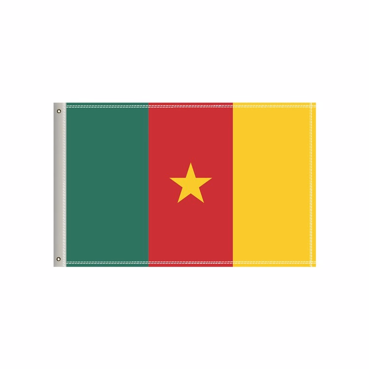 National Flag, Cameroon, Single-Sided - 36"W x 24"H