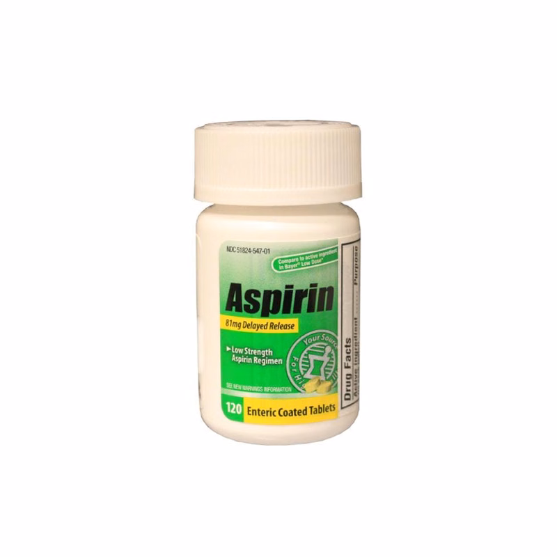 Adult Low Dose Aspirin - 81mg 120 Count