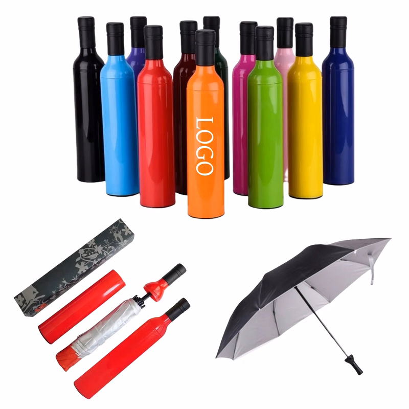 Wine Bottle Umbrella For Sunny And Rainy Days