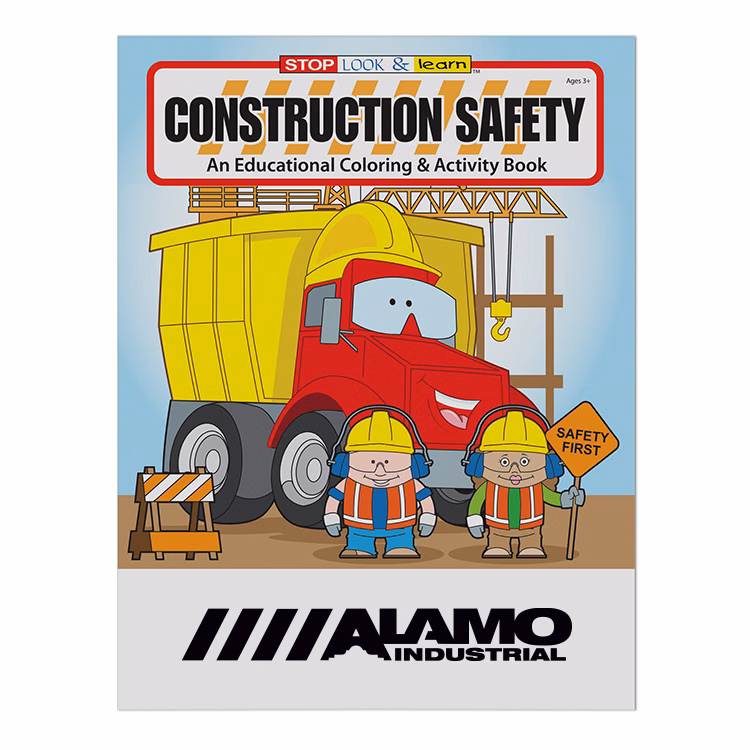 Construction Safety Coloring Book