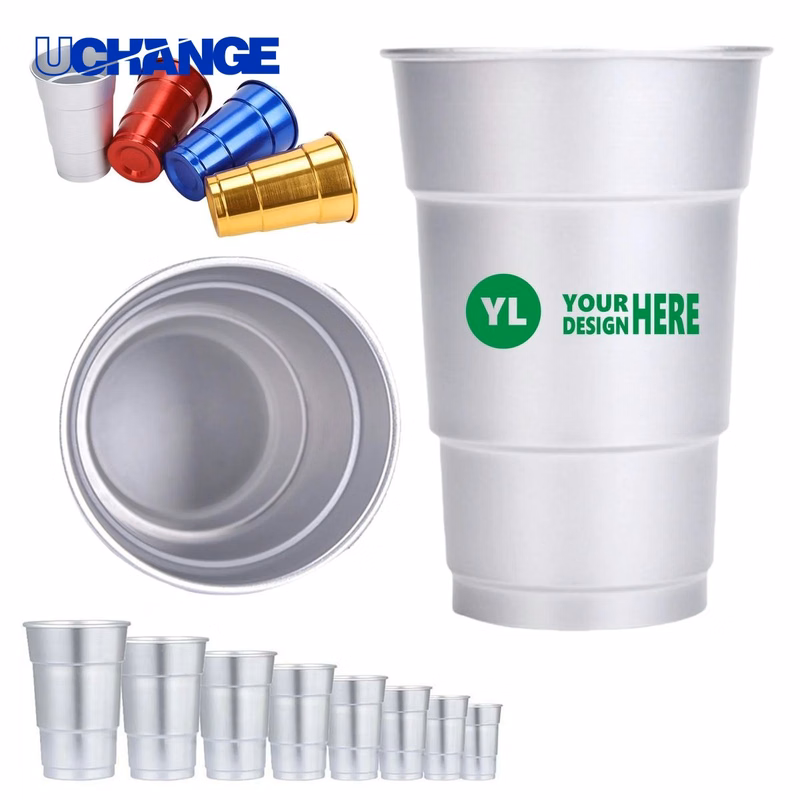 Reusable Aluminum Cup Container (17Oz)