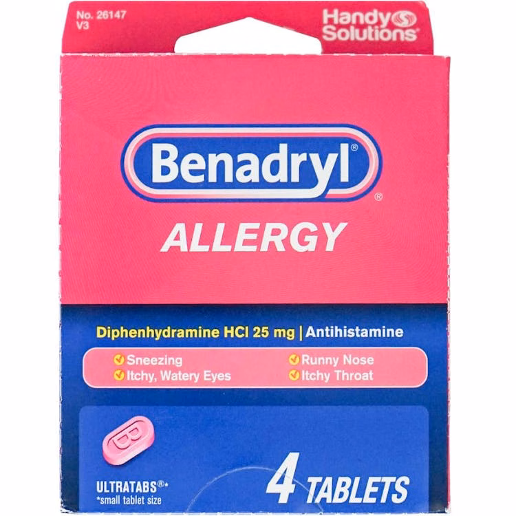 Benadryl Caplets - 4 Count