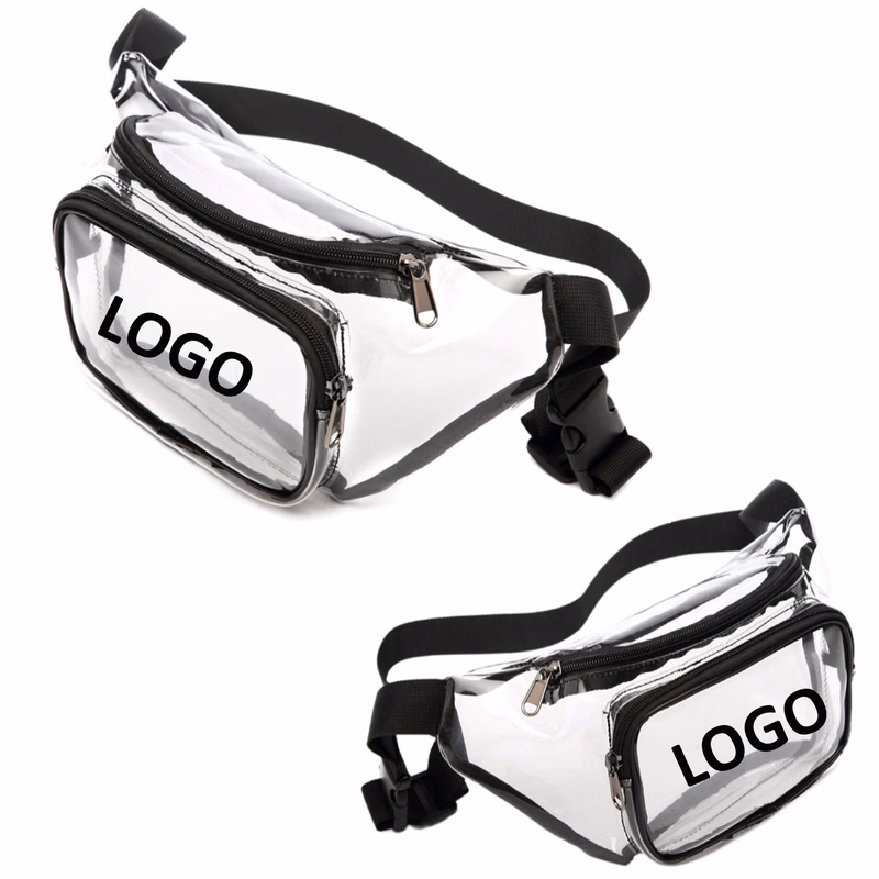Clear PVC Fanny Pack With Dual Pockets