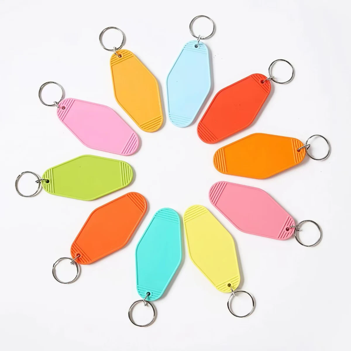 Custom Blank Plastic Keychain Tag 1