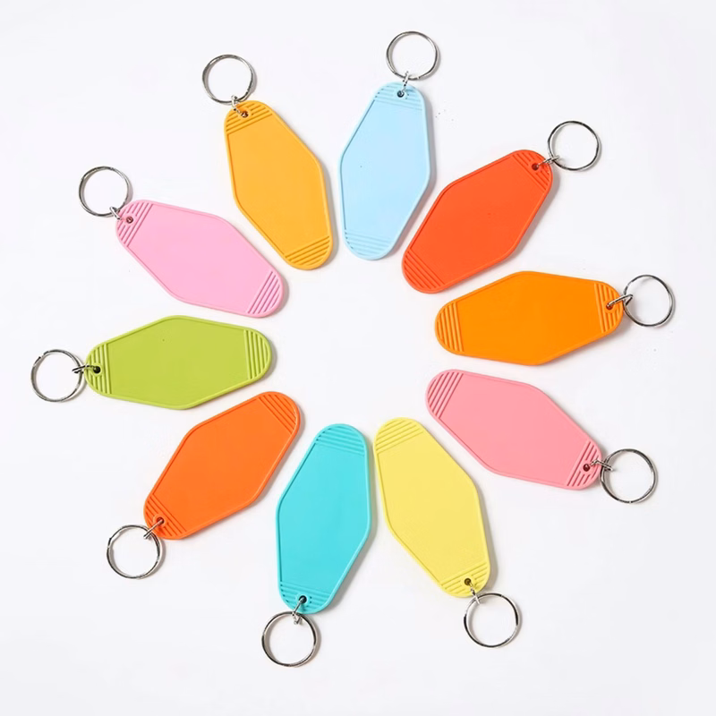 Custom Blank Plastic Keychain Tag