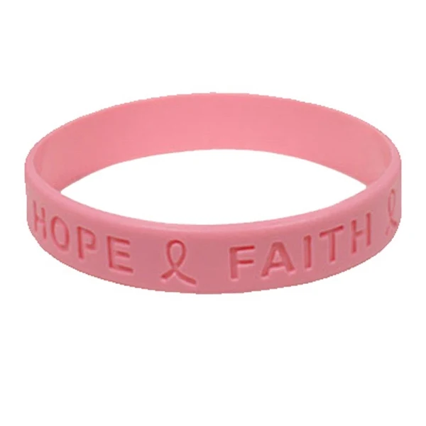 1/2" Debossed Silicone Wristband 1