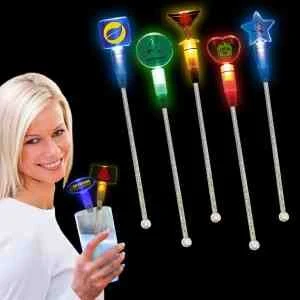 9" Light Up LED Glow Cocktail Stirrer 1