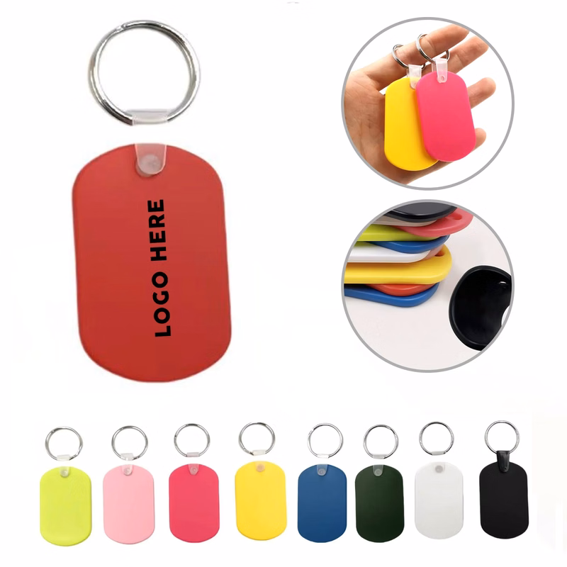 Keychain Soft Plastic Dog Pet Name Tag