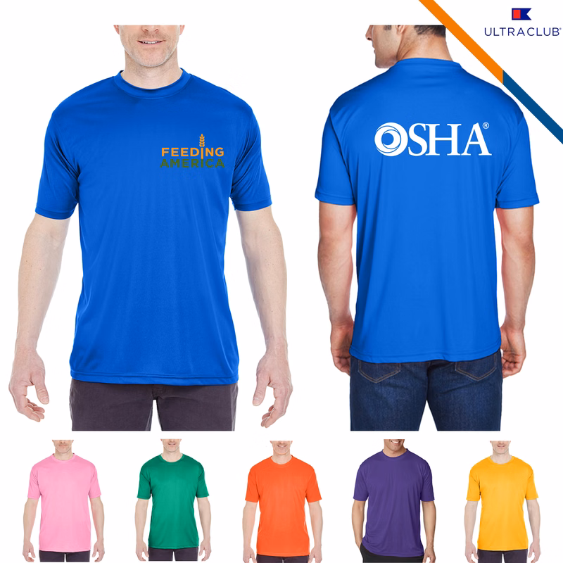 UltraClub® 4 oz Moisture-Wicking Sports T-Shirts